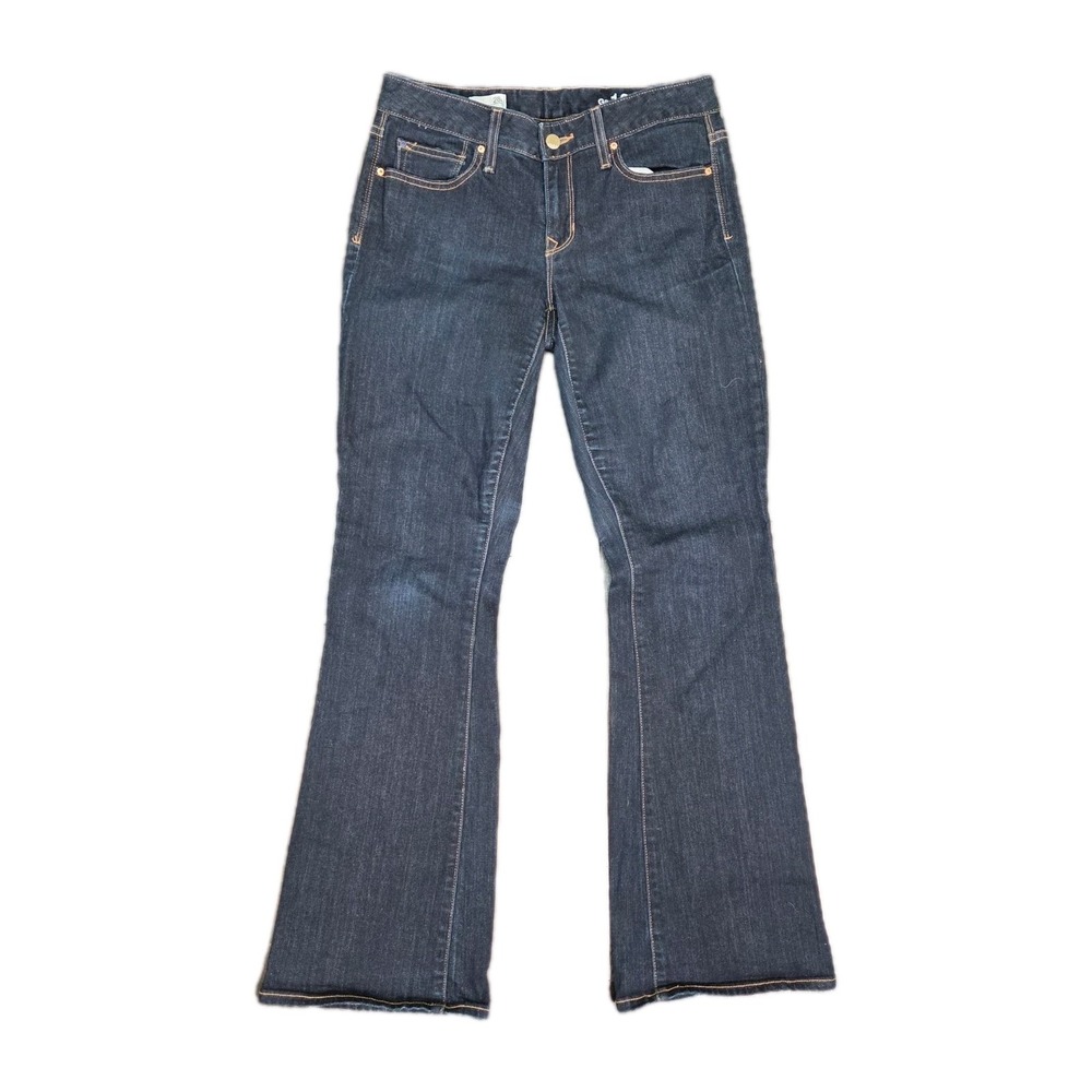 Gap 1969 Jeans Womens 28L Blue Cotton Curvy Bootcut Dark Wash Denim 30×32